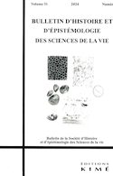 Bulletin d'histoire et d'épistémologie des sciences de la vie, v. 31, no 01